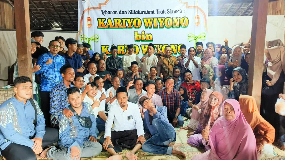 Perkuat Tali Silaturahmi, Trah Kariyo Wiyono Sragen Gelar Pertemuan Lebaran Lintas Generasi