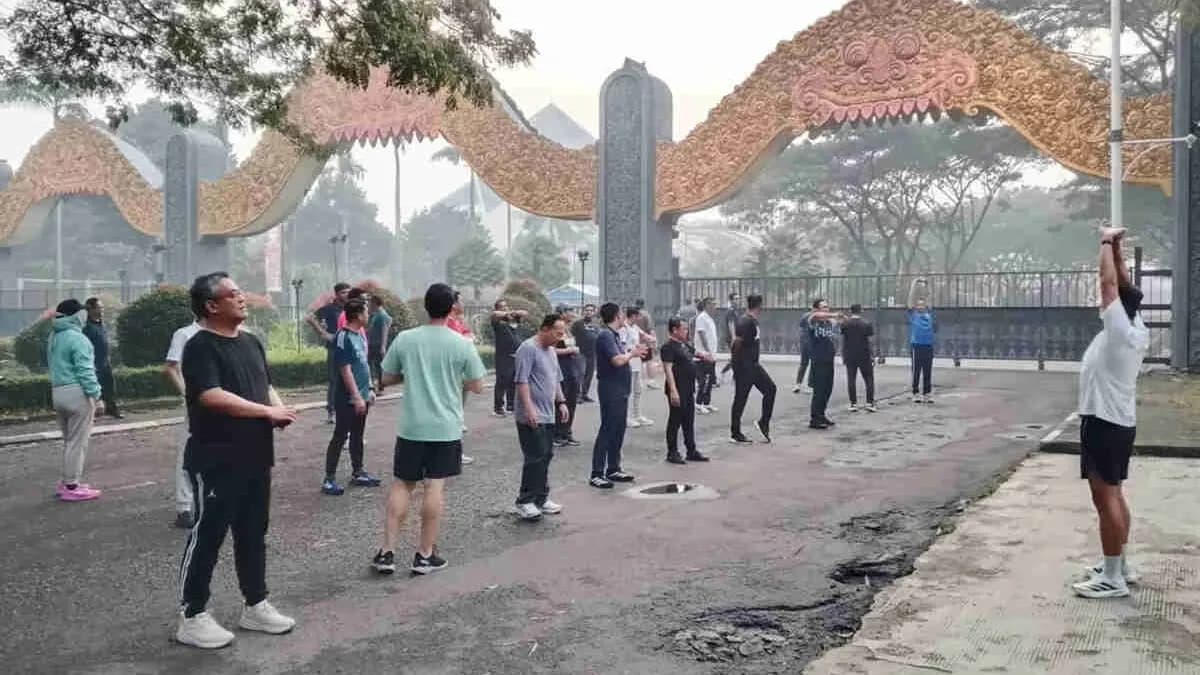 Pererat Kebersamaan, Manajemen BRI Region 6 Gelar Jogging Bersama di Kawasan TMII