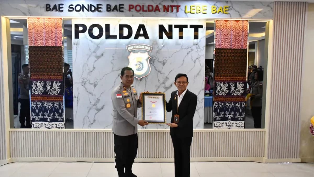Polda NTT Pecahkan Rekor MURI, 11.663 Orang Ikut Terapi Kesehatan Mental