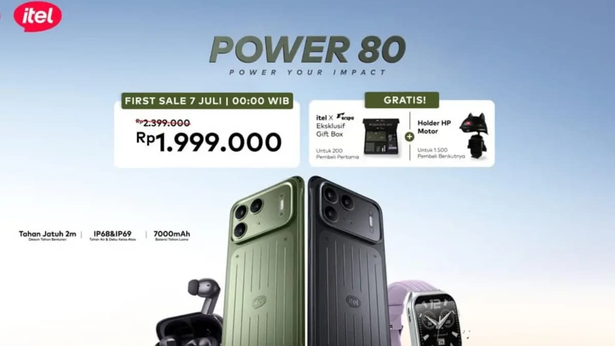 itel POWER 80 Resmi Rilis! Tahan Benturan, Tahan Air, dan Bisa Rekam Video di Dalam Air
