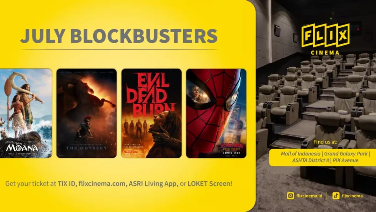 FLIX Cinema Hadirkan Deretan Film Blockbuster Bulan Juli