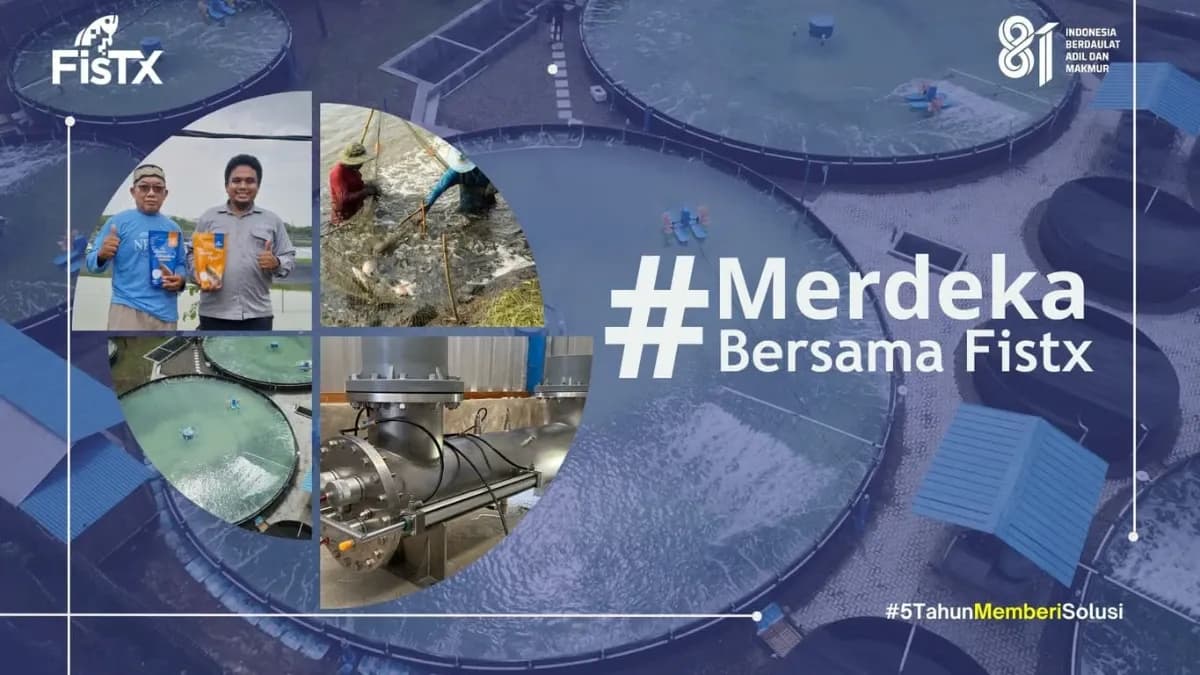 Bertepatan HUT ke-81 RI, FisTx Kenalkan Solusi Teknologi Terlengkap, Jadikan Tambak Merdeka Dari Masalah Klasik