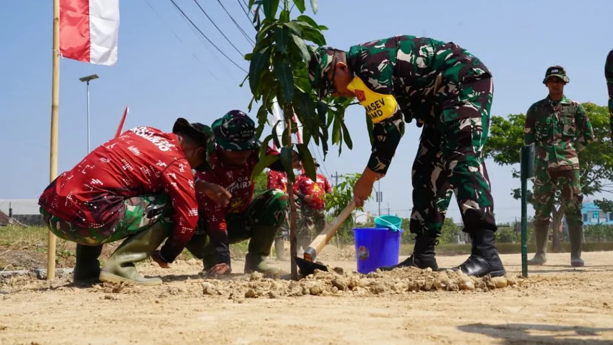 Dari Pohon yang Ditanam hingga Green House yang Dibangun, TMMD Kodim 0726/Sukoharjo Hadirkan Manfaat Nyata