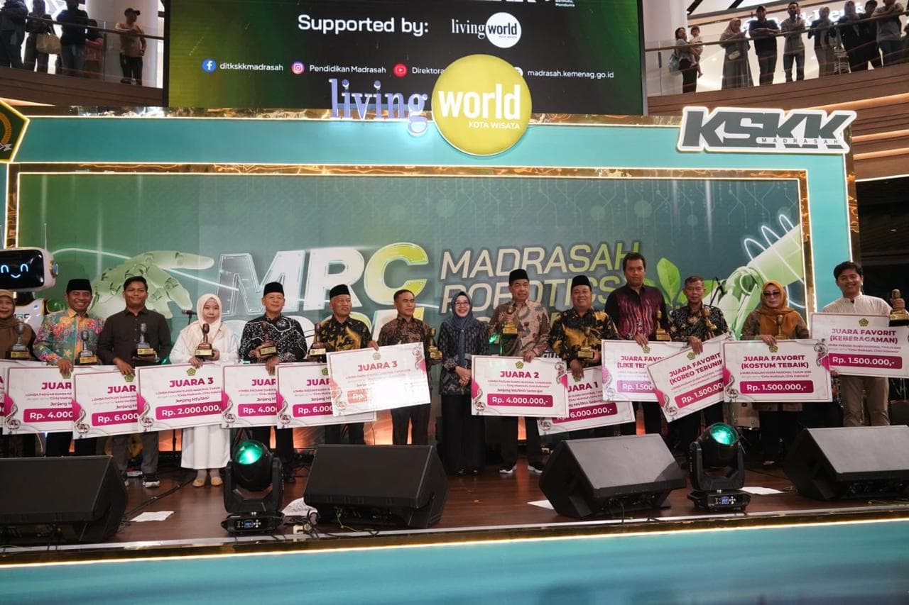Kemenag Umumkan Juara Madrasah Robotics Competition 2025, Berikut Daftarnya!