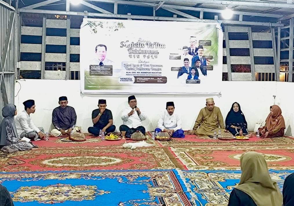 Majelis Taklim Datokarama Menggelar Haul Ke-21 KH. Mansyur Muchtar Perintis FDKI UIN Palu